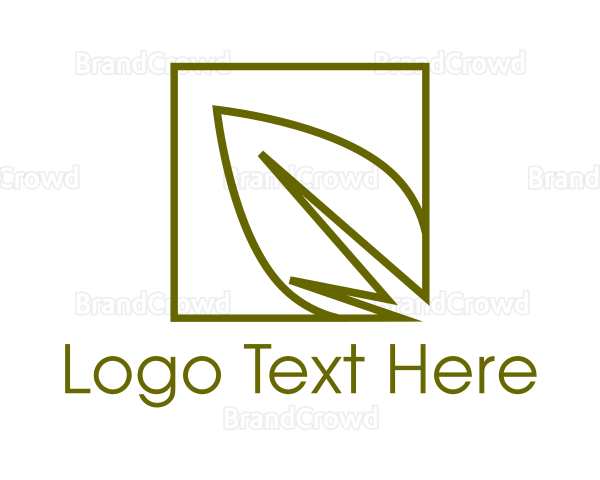 Herbal Leaf Gardening Logo