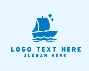 Fisherman - Maritime Boat Sailing logo design