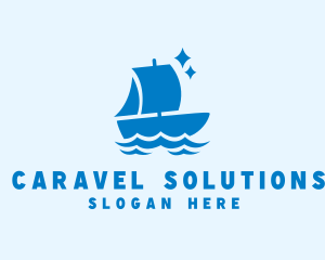 Caravel - Maritime Boat Sailing logo design