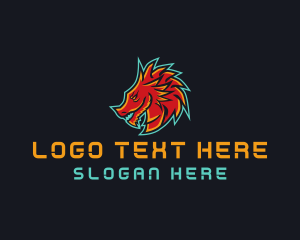 Player - Red Dragon Gaming logo design