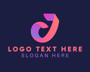 Startup - Creative Multimedia Letter J logo design