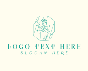 Skin Care - Elegant Flower Hand logo design