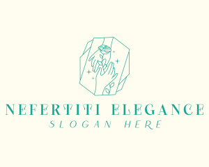 Elegant Flower Hand logo design