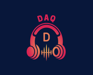 Headset - Music DJ Headphones logo design