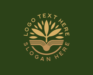Publisher - Educational Eco Book logo design