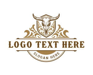 Luxury - Bull Ranch Farm logo design