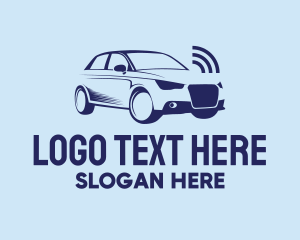 Car Rental - Sedan Car Alarm logo design