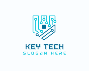 Cyber Tech Shield logo design