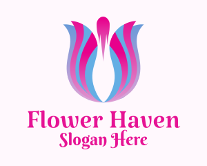 Tulip Flower Floristry logo design