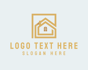 Roof - House Roofing Home Renovation logo design