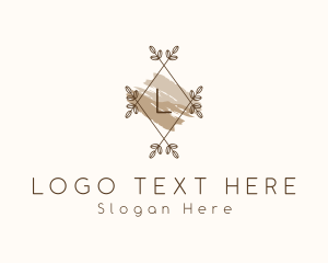 Letter - Coffee Watercolor Agriculture logo design