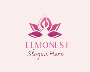 Treatment - Abstract Yoga Lotus logo design