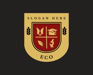 College Education Shield Logo