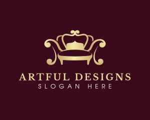 Crown Sofa Decor logo design