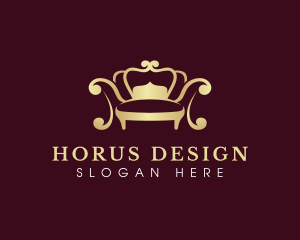 Crown Sofa Decor logo design