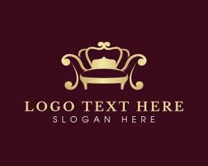 Royal - Crown Sofa Decor logo design