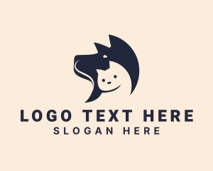 Dog Cat Veterinarian Logo