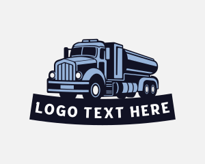 Tanker - Truck Gasoline Petroleum logo design