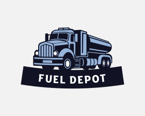 Gasoline - Truck Gasoline Petroleum logo design