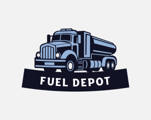 Truck Gasoline Petroleum logo design