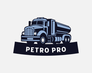 Petroleum - Truck Gasoline Petroleum logo design