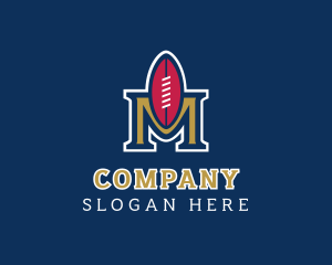 Football Team Letter M  Logo