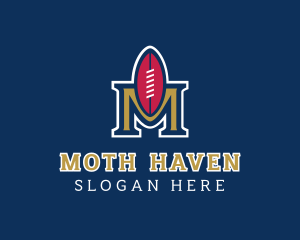 Football Team Letter M  logo design