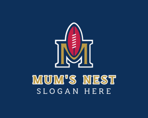 Football Team Letter M  logo design