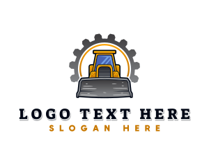 Equipment - Bulldozer Heavy Equipment logo design