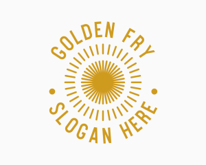 Golden Summer Sun logo design