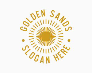 Golden Summer Sun logo design