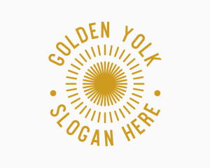 Golden Summer Sun logo design