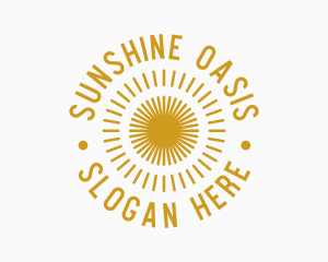 Summer - Golden Summer Sun logo design