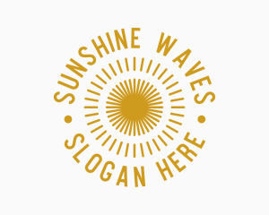 Summer - Golden Summer Sun logo design