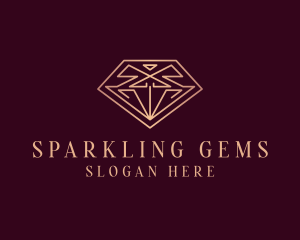 Gemstone Diamond Jewelry logo design