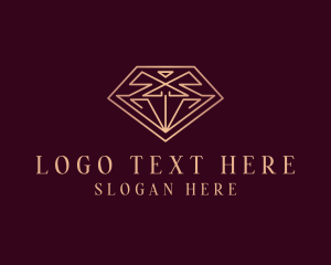 Glam - Gemstone Diamond Jewelry logo design
