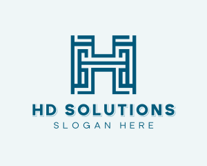 Brand Studio Letter H logo design