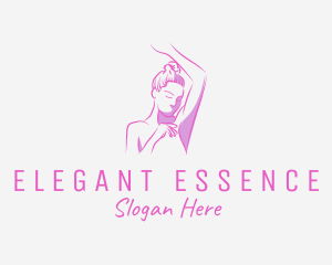 Elegant Fitness Woman logo design