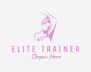 Elegant Fitness Woman logo design