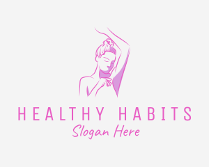 Elegant Fitness Woman logo design