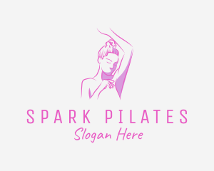 Elegant Fitness Woman logo design