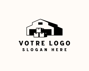 Distributors - Warehouse Package Storage logo design
