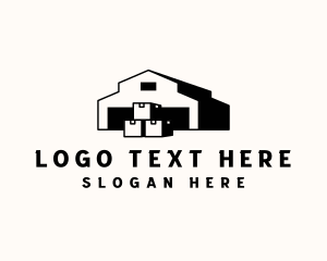 Black And White - Warehouse Package Storage logo design