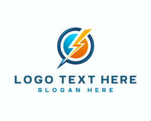 Charger - Lightning Bolt Electric logo design