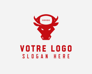 League - Bull American Football logo design