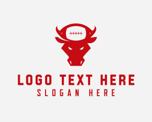 Sporting Event - Bull American Football logo design