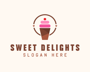 Cherry Smoothie Shake logo design