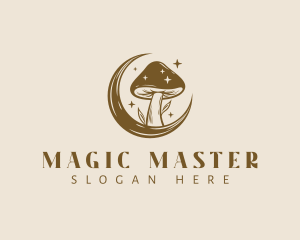 Magic Mushroom Moon logo design