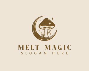 Magic Mushroom Moon logo design