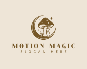 Magic Mushroom Moon logo design